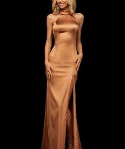 Sherri Hill - 52795 High Halter Trumpet Dress With Train 9 Sherri Hill - 52795 High Halter Trumpet Dress With Train