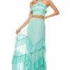 Sherri Hill - 52798 Ruffle Detailed Halter Neck Two Piece Long Dress 1 Sherri Hill - 52798 Ruffle Detailed Halter Neck Two Piece Long Dress