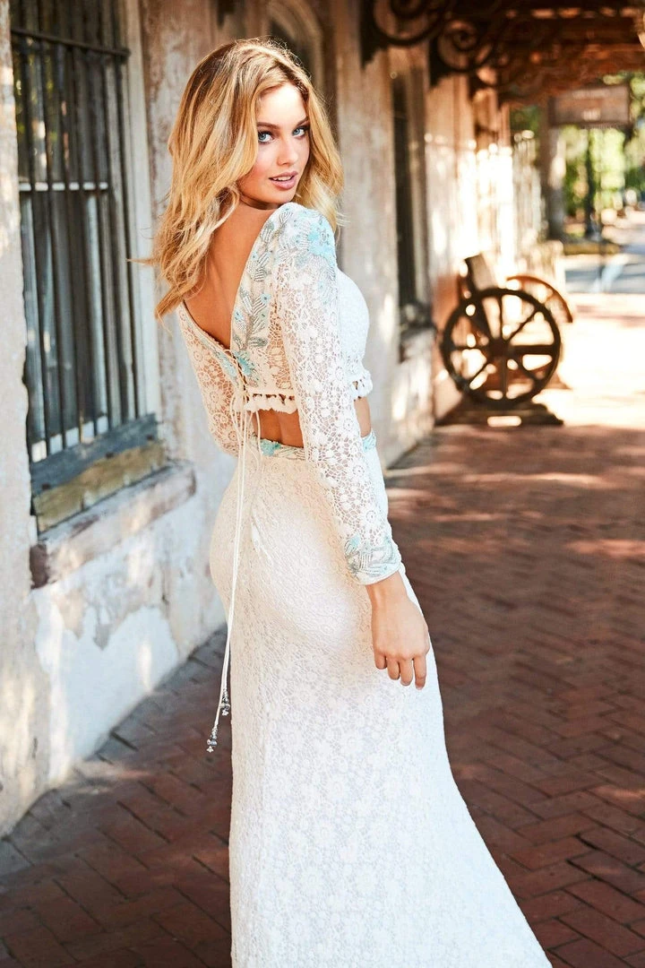 Sherri Hill - 52809 Two Piece Lace Dress 9 Sherri Hill - 52809 Two Piece Lace Dress