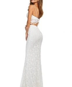 Sherri Hill - 52810 Two Piece Long Crochet Dress