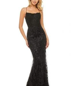 Sherri Hill - 52827 Metallic Lace Fitted Mermaid Dress