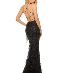 Sherri Hill - 52827 Metallic Lace Fitted Mermaid Dress