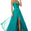 Sherri Hill - 52840 Strapless Sweetheart Pleated Chiffon Gown