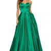 Sherri Hill - 52850 Strapless Sweetheart Long A-Line Satin Dress