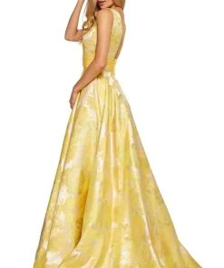 Sherri Hill - 52899 Deep V-Neckline A-line Long Dress 11 Sherri Hill - 52899 Deep V-Neckline A-line Long Dress