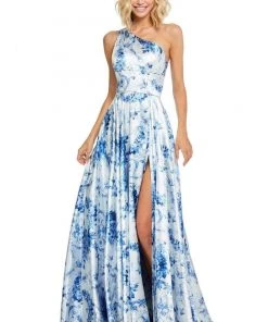 Sherri Hill - 52900 Printed One Shoulder Dress