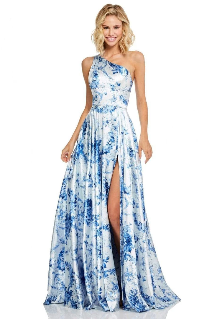 Sherri Hill - 52900 Printed One Shoulder Dress 3 Sherri Hill - 52900 Printed One Shoulder Dress