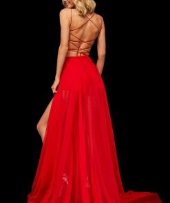 Sherri Hill - 52918 Two Piece Chiffon A-line Dress