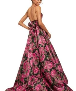 Sherri Hill - 52932 Long Print A-line Dress