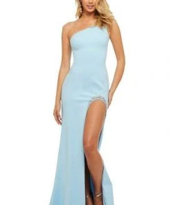 Sherri Hill - 52936 Asymmetrical Dress With Slit