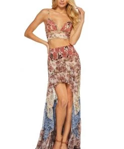 Sherri Hill - 52950 High-Low Floral Dress