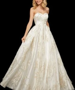 Sherri Hill - 52952 Sweetheart Long A-line Printed Dress