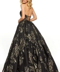 Sherri Hill - 52952 Sweetheart Long A-line Printed Dress