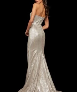 Sherri Hill - 52954 Long Strapless Fitted Mermaid Dress