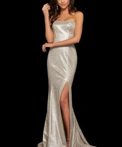 Sherri Hill - 52954 Long Strapless Fitted Mermaid Dress