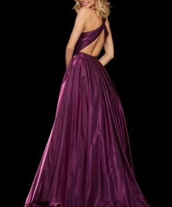 Sherri Hill - 52958 Criss Cross Back A-Line Long Dress