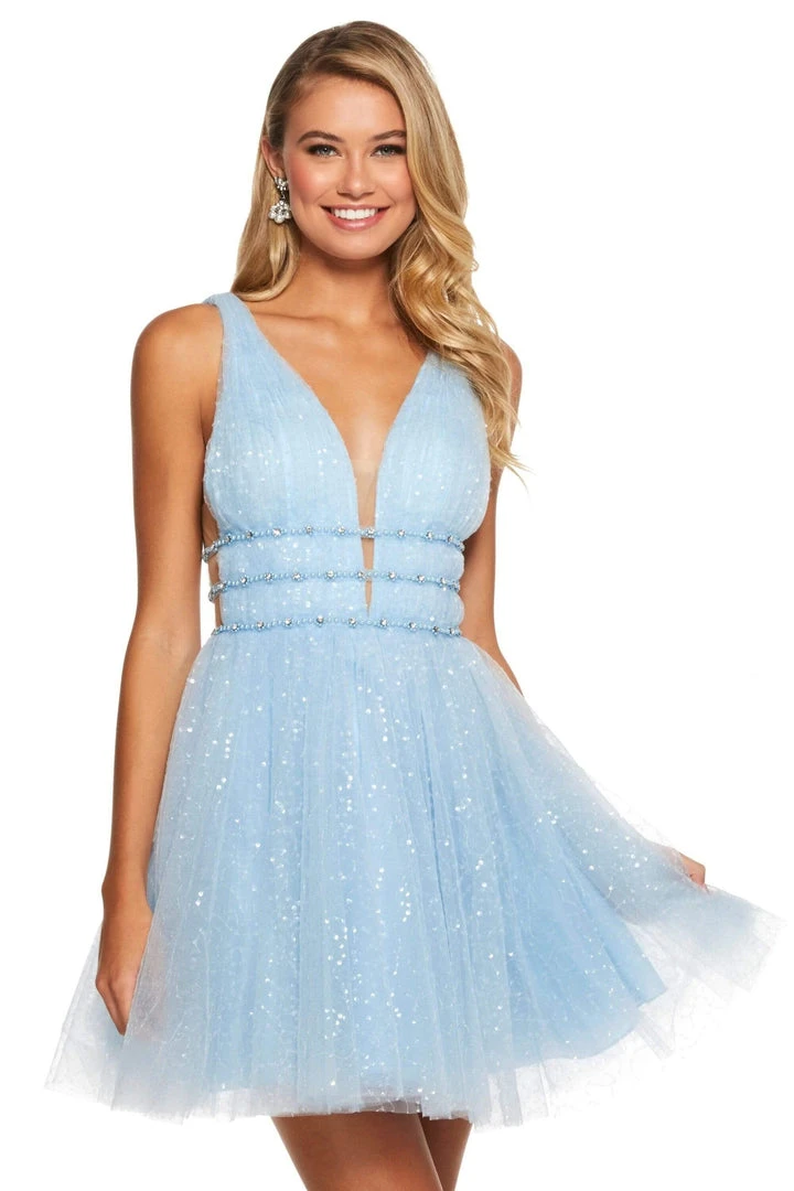Sherri Hill - 53026 Ruched A-Line Short Dress 3 Sherri Hill - 53026 Ruched A-Line Short Dress