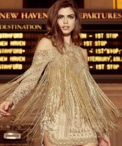 Sherri Hill - 53034 Beaded Fringe Short Dress