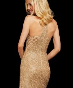 Sherri Hill - 53061 Fully Beaded Racerback Fitted Short Dress