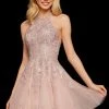 Sherri Hill - 53100 Beaded Lace Appliqued Short Dress