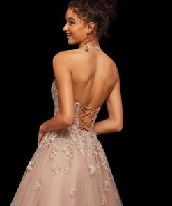 Sherri Hill - 53100 Beaded Lace Appliqued Short Dress