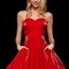 Sherri Hill - 53107 Short Strapless Sweetheart A-line Dress 2 Sherri Hill - 53107 Short Strapless Sweetheart A-line Dress