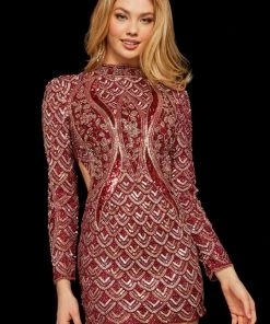 Sherri Hill - 53120 Sequined Short Dress