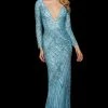 Sherri Hill - 53130 Beaded Plunging V-Neck Long Dress