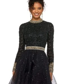 Sherri Hill - 53144 High Neck Beaded Short Dress