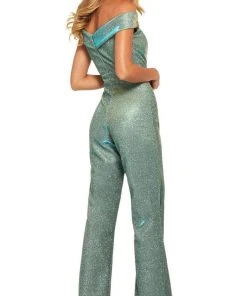 Sherri Hill - 53208 Off-Shoulder Jumpsuit Dress