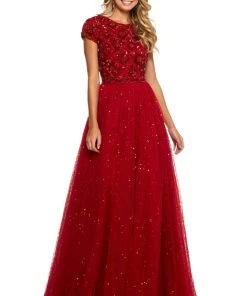 Sherri Hill - 53227 Beaded Jewel Ballgown Dress