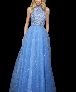 Sherri Hill - 53228 Beaded Halter Neck A-line Dress 10 Sherri Hill - 53228 Beaded Halter Neck A-line Dress