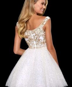 Sherri Hill - 53229 Beaded A-Line Short Dress