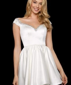 Sherri Hill - 53260 Cap Sleeves Short Dress