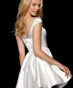 Sherri Hill - 53260 Cap Sleeves Short Dress