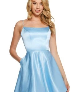 Sherri Hill - 53267 Sleek Scoop A Line Short Dress