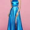 Sherri Hill - 53302 Beaded Halter Neck A-line Dress