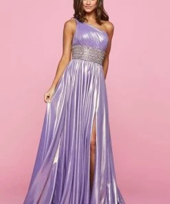 Sherri Hill - 53304 Beaded Asymmetric A-line Gown With Slit 8 Sherri Hill - 53304 Beaded Asymmetric A-line Gown With Slit