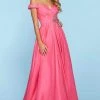 Sherri Hill - 53309 Embellished Satin Off The Shoulder Dress