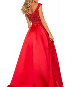 Sherri Hill - 53317 Beaded Off-Shoulder Mikado Ballgown