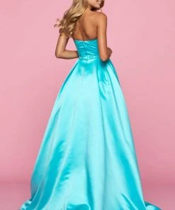 Sherri Hill - 53320 Strapless Beaded Neckline A Line Ballgown Dress 13 Sherri Hill - 53320 Strapless Beaded Neckline A Line Ballgown Dress