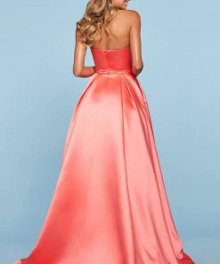 Sherri Hill - 53320 Strapless Beaded Neckline A Line Ballgown Dress 16 Sherri Hill - 53320 Strapless Beaded Neckline A Line Ballgown Dress