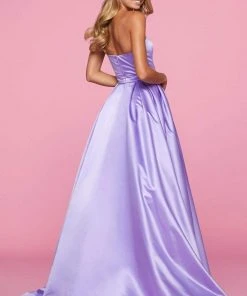 Sherri Hill - 53320 Strapless Beaded Neckline A Line Ballgown Dress