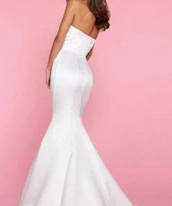 Sherri Hill - 53321 Strapless Beaded Satin Mermaid Dress