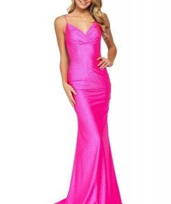 Sherri Hill - 53355 Rhinestone Studded Jersey Mermaid Dress