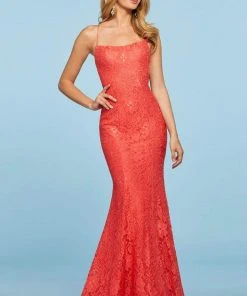 Sherri Hill - 53359 Allover Lace Sexy Back Dress