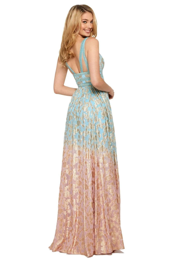 Sherri Hill - 53375 Beaded Plunging V-Neck A-Line Dress 6 Sherri Hill - 53375 Beaded Plunging V-Neck A-Line Dress