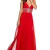 Sherri Hill - 53386 Sleeveless V Neck Long Dress With Overskirt