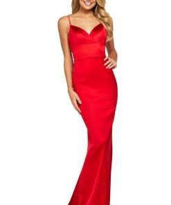 Sherri Hill - 53388 Sweetheart Satin Trumpet Dress 8 Sherri Hill - 53388 Sweetheart Satin Trumpet Dress