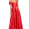 Sherri Hill - 53399 Embellished Off-Shoulder Mikado A-Line Dress